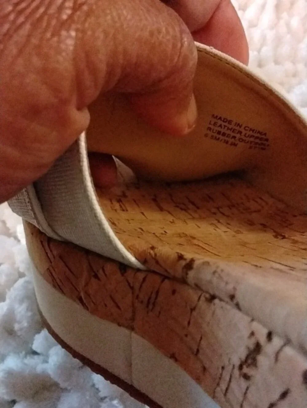Michael Kors White Cork Slide Mules with Silver MK Emblem